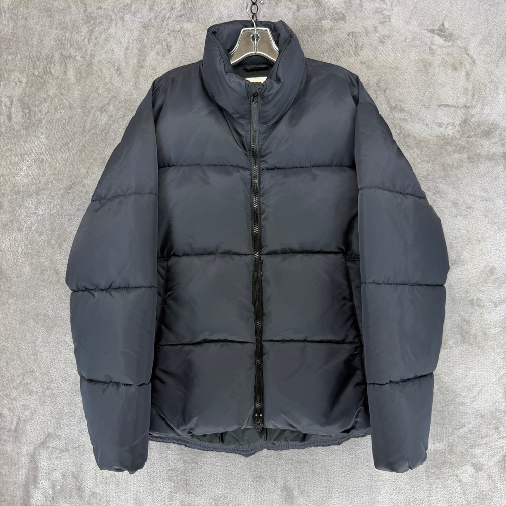 Abercrombie & Fitch Puffer Jacket Mens M Ultra Collection Black EUC